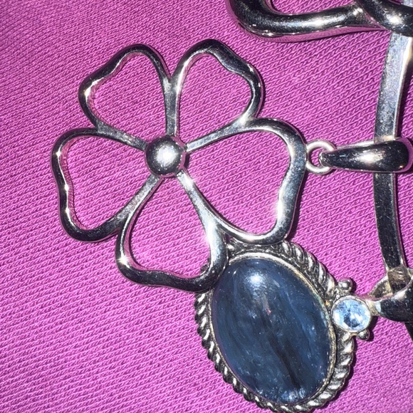 Vintage Lia Sophia 5 charms interchangeable with silver necklace - Picture 12 of 15